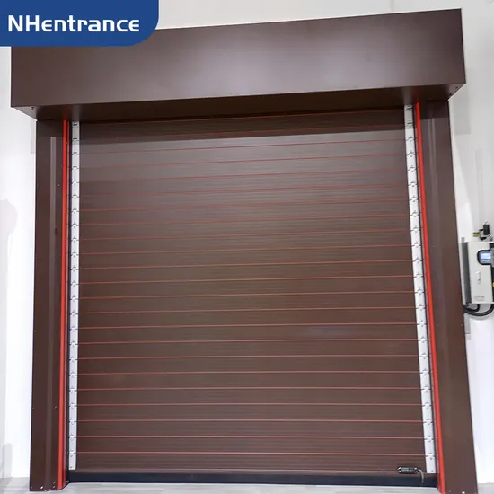 Скоростные спиральные ворота в стиле французского минимализма с индивидуальными вариантами цветов для частных вилл