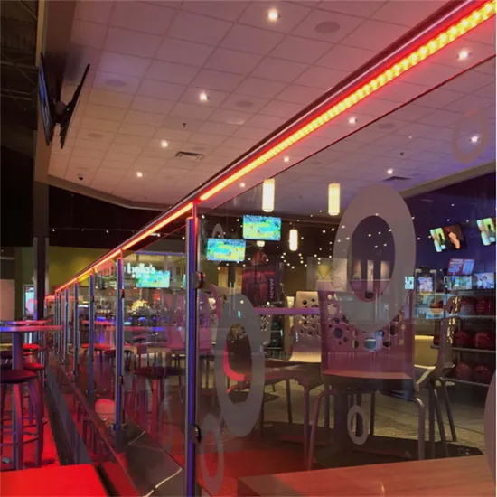 Решения для освещения дорожек с использованием светодиодных поручней с прорезными и круглыми трубками