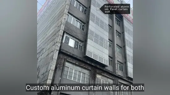 Aluminum Perforated Panels Exterior Building Sheet Decorative Metal Facade Clad Aluminum Wall Panels 